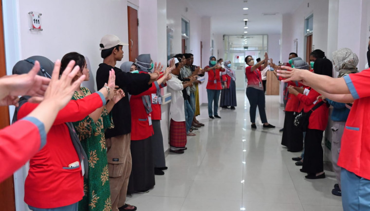 RSUD Balaraja Kampanye 6 Langkah Cuci Tangan bagi Pengunjung Pasien